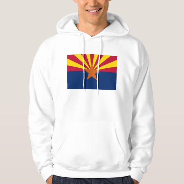Hooded Sweatshirt mit amerikanischer Flagge (Vorderseite)