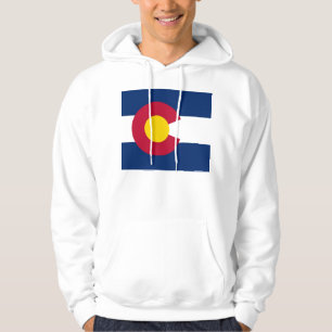 Hooded Sweatshirt mit amerikanischer Flagge