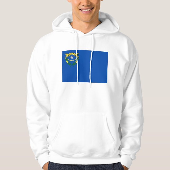 Hooded Sweatshirt mit amerikanischer Flagge (Vorderseite)