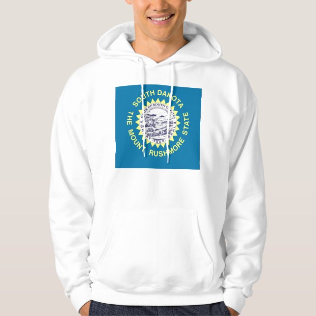 Hooded Sweatshirt mit amerikanischer Flagge (Vorderseite)