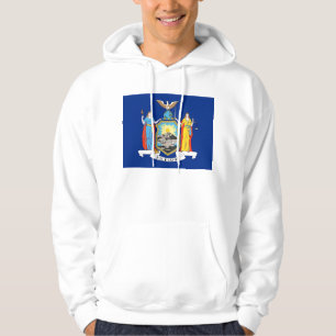 Hooded Sweatshirt mit amerikanischer Flagge