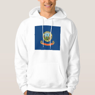 Hooded Sweatshirt mit amerikanischer Flagge