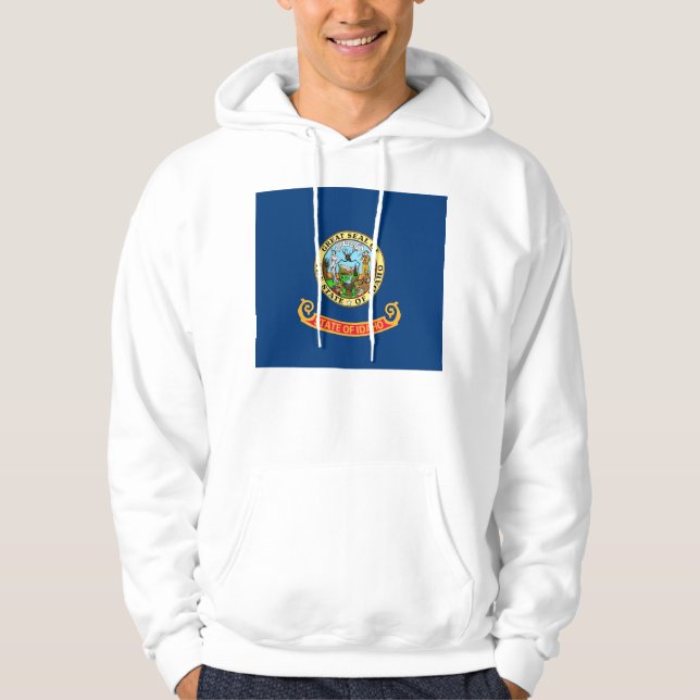 Hooded Sweatshirt mit amerikanischer Flagge (Vorderseite)