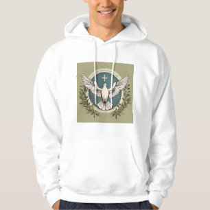 Hooded Sweatshirt mit Birds-Federn