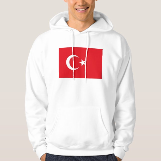 Hooded Sweatshirt mit Fahne in der Türkei (Vorderseite)