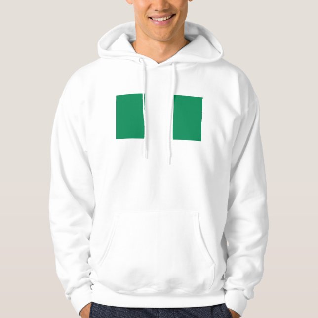 Hooded Sweatshirt mit Fahne in Nigeria (Vorderseite)