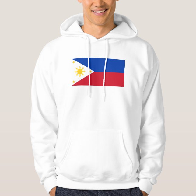 Hooded Sweatshirt mit Flagge auf den Philippinen (Vorderseite)