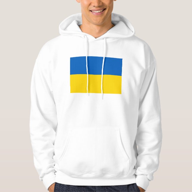 Hooded Sweatshirt mit Flagge in der Ukraine (Vorderseite)