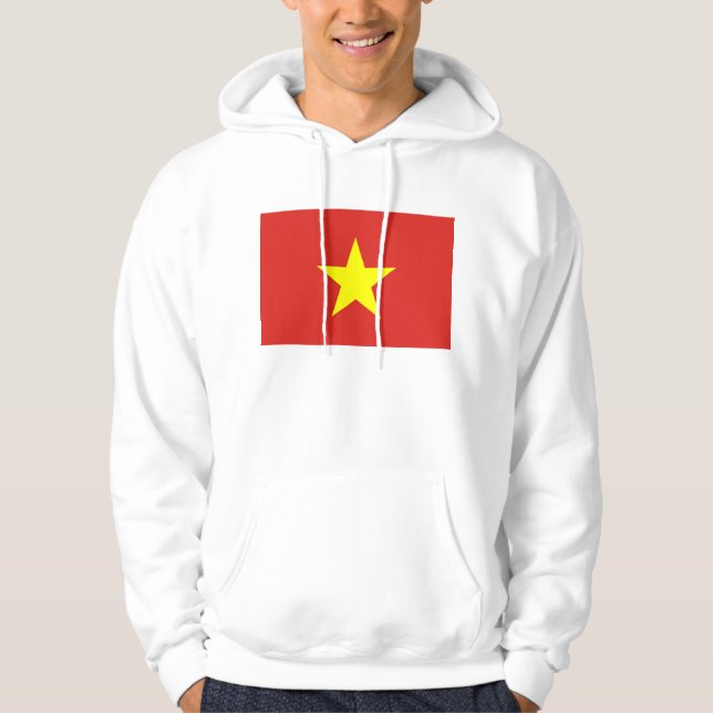 Hooded Sweatshirt mit Flagge in Vietnam (Vorderseite)