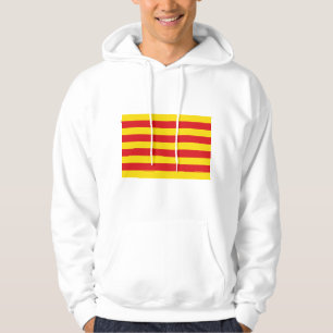 Hooded Sweatshirt mit Flagge Kataloniens