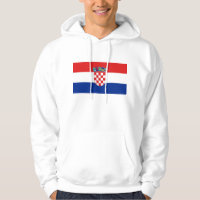 Hooded Sweatshirt mit Flagge Kroatiens