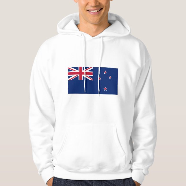 Hooded Sweatshirt mit Flagge Neuseelands (Vorderseite)