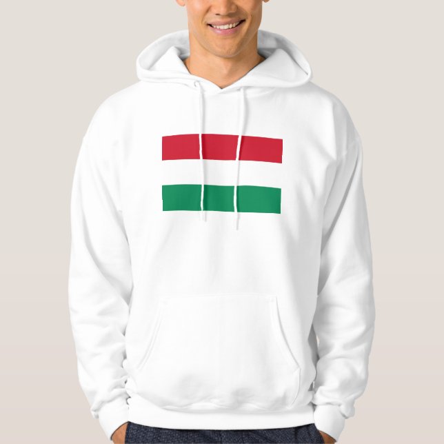 Hooded Sweatshirt mit Flagge Ungarns (Vorderseite)