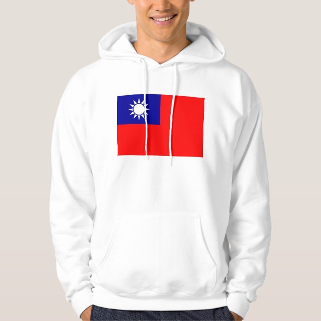 Hooded Sweatshirt mit Flagge von Taiwan (Vorderseite)