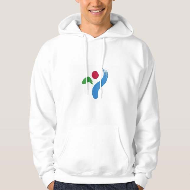 Hooded Sweatshirt with Flag of Seoul, South Korea (Vorderseite)