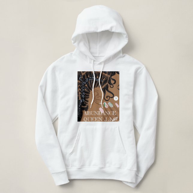 HOODIE ABUNDANCE QUEEN LLC LOGO MARKE (Design vorne)