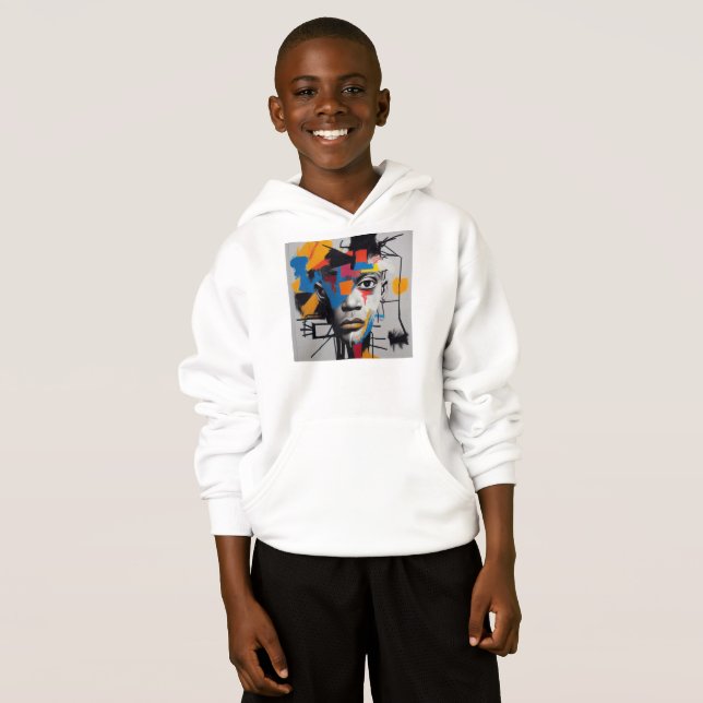 Hoodie art abstrait (Devant entier)