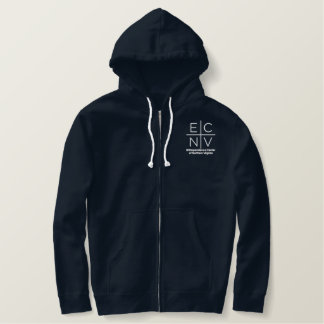 Hoodie bestickt mit ECNV-Logo Bestickter Hoodie
