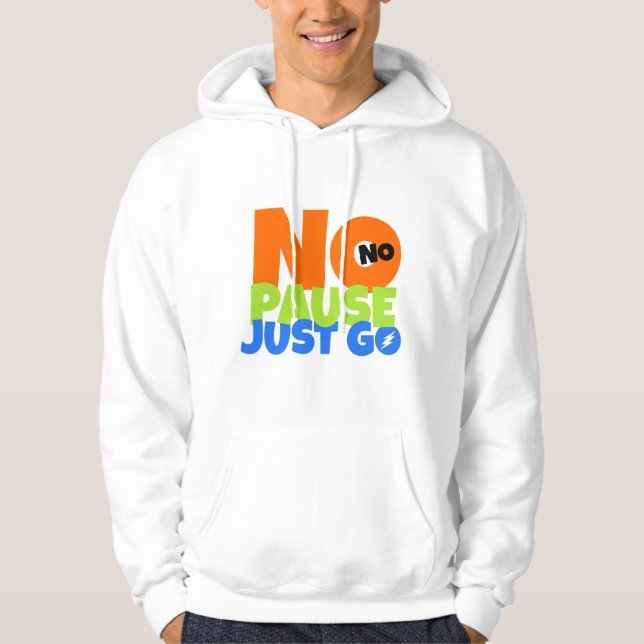 Hoodie – Bold Motivational Streetwear Design (Vorderseite)