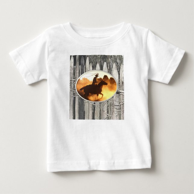Hoodie Cowboy Toddlers Baby T-shirt (Vorderseite)