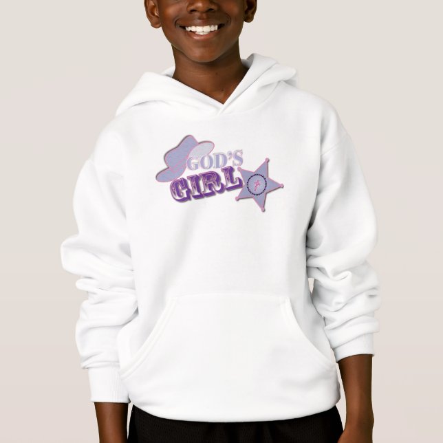 Hoodie das Mädchen des Gottes (Vorderseite)