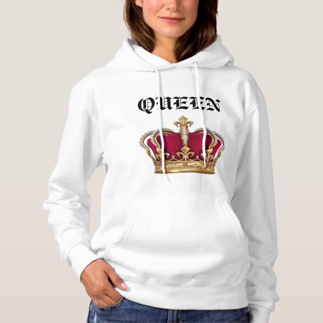 Hoodie der Frauen die Königin (Vorderseite)