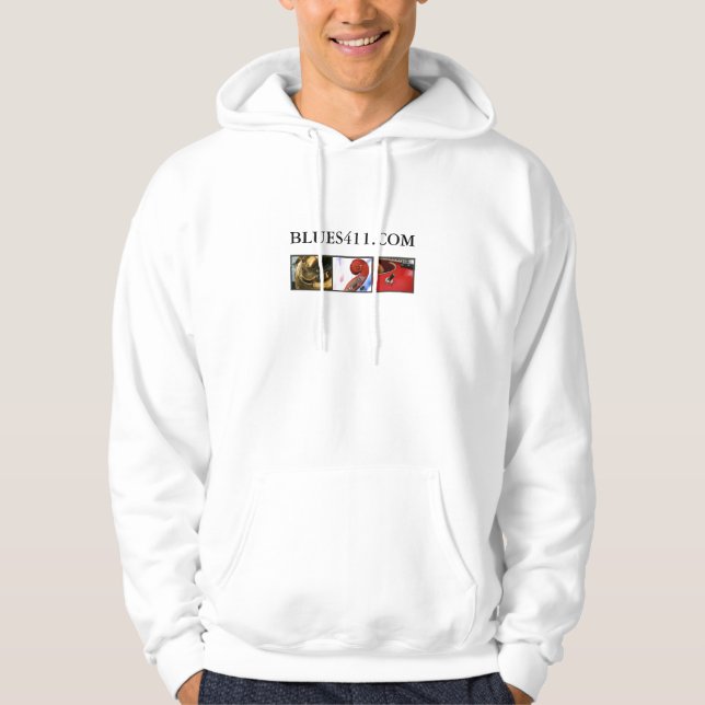 Hoodie der helle FarbeBlues411 (Vorderseite)