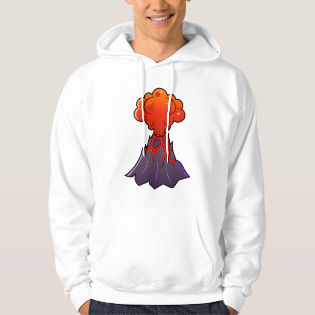 Hoodie der Männer der Vulkan (Vorderseite)