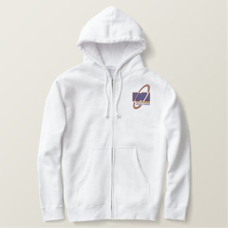 Hoodie der Männer Zip Bestickter Hoodie