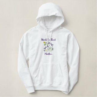 Hoodie, die beste Mutter der Welt Bestickter Hoodie