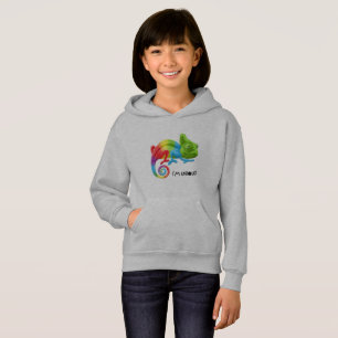 Hoodie Fille Inspirante Chameleon - Vibrant