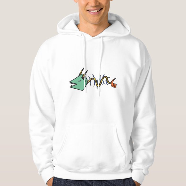 Hoodie ‚Fish Bone Lightning‘ (Vorderseite)