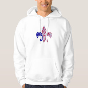 Hoodie Lilie der amerikanischen Flagge