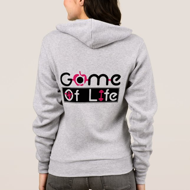 Hoodie Logo nur auf der Rückseite (Rückseite)