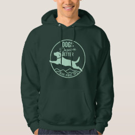 Hoodie Minze Green Front Logo