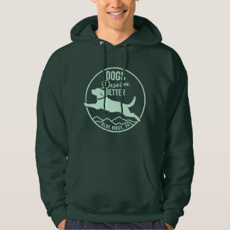 Hoodie Minze Green Front Logo
