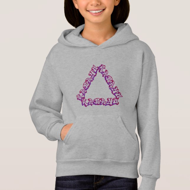 Hoodie mit Dreieck-Typografie (Vorderseite)
