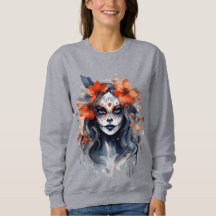 Hoodie mit einer niedlichen Hexe zu Halloween