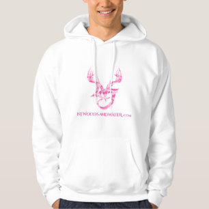 Hoodie mit rosa Camouflagelogo auf Front