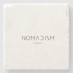Hoodie Nomadism Records Schwarzes Logo Steinuntersetzer