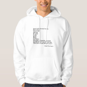 Hoodie QUOTE, Denzel washington Quote, Inspo-Zitat