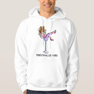 Hoodies, Sweets - Lil Red in Martini Glass Hoodie