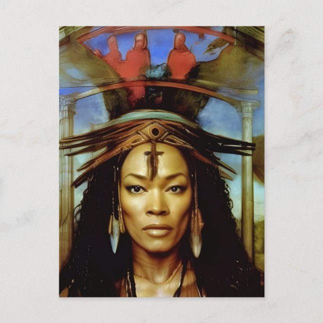 Hoodoo Priestess Postkarte (Vorderseite)