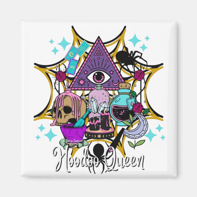 Hoodoo Queen Magnet (Vorne)