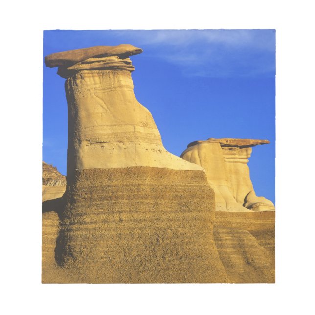 Hoodoos bei Drumheller Alberta, Kanada 2 Notizblock (Vorderseite)