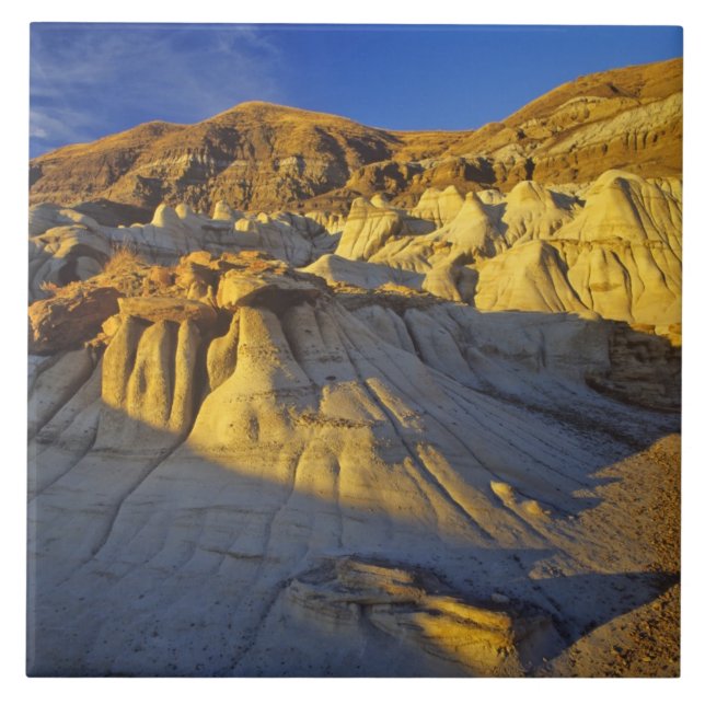 Hoodoos bei Drumheller Alberta, Kanada Fliese (Vorderseite)