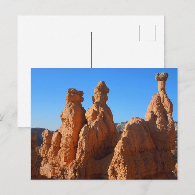 Hoodoos of Bryce Canyon National Park Nature Foto Postkarte (Vorne/Hinten)