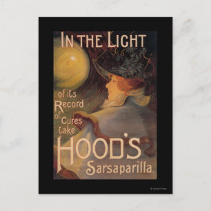 Hood's Sarsaparilla Promotionposter Postkarte