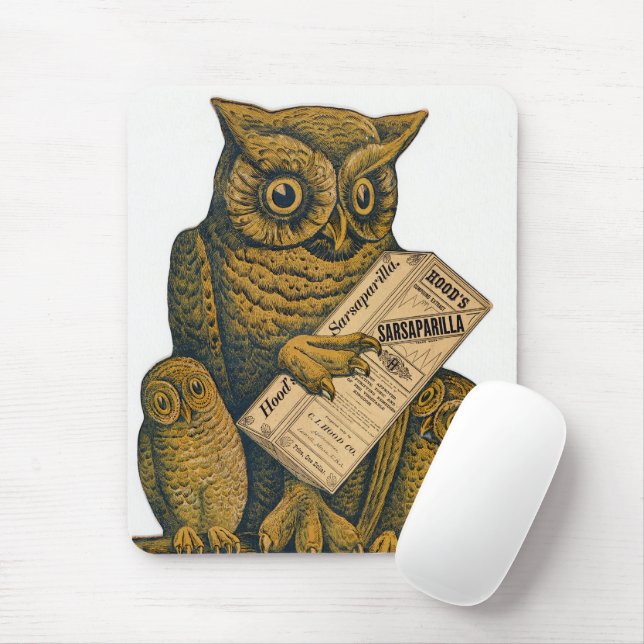Hood's Sarsaparilla Wiederherstellung Tonic. Mousepad (Mit Mouse)