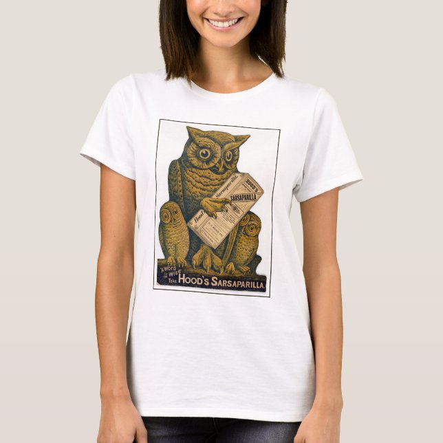 Hood's Sarsaparilla Wiederherstellung Tonic. T-Shirt (Vorderseite)